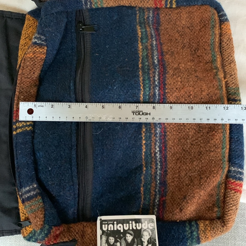 UNIQUE BATIK 100% WOOL HANDMADE IN GUATEMALA MESSENGER CROSSBODY BAG ADJ… - Picture 16 of 16